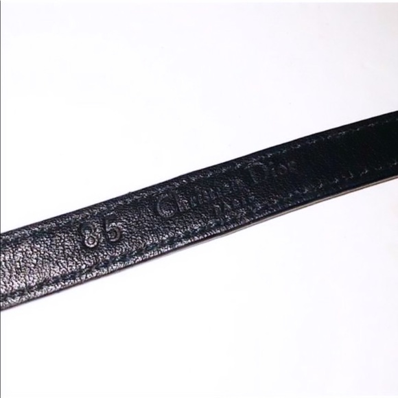Authentic Christian Dior Galliano Swarovski Dice Leather Belt - Picture 5 of 7